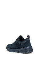 Geox Men's Navy Spherica Active Lace-Up Leather Sneaker | Derimod Geox Men's Navy Spherica Active Lace-Up Leather Sneaker | Derimod