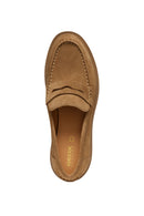 Geox Women's Tan Spherica Ec1 Suede Masculine Loafer | Derimod Geox Women's Tan Spherica Ec1 Suede Masculine Loafer | Derimod