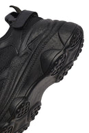 Woman Black Lace-Up Chunky Sneaker | Derimod Woman Black Lace-Up Chunky Sneaker | Derimod
