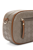 Women's Mink Long Strap Printed Crossbody Bag | Derimod Women's Mink Long Strap Printed Crossbody Bag | Derimod