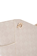 Women's Cream Printed Shoulder Bag | Derimod Women's Cream Printed Shoulder Bag | Derimod