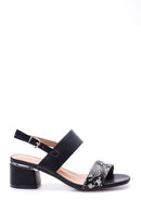 Kadın Kroko Detaylı Topuklu Ayakkabı | Derimod Kadın Kroko Detaylı Topuklu Ayakkabı | Derimod