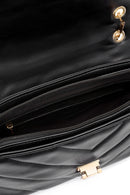 Kadın Siyah Zincir Askılı Kapitone Omuz Çantası | Derimod Kadın Siyah Zincir Askılı Kapitone Omuz Çantası | Derimod