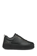Geox Kadın Siyah Spherica Ecub-2 Bağcıklı Deri Sneaker | Derimod Geox Kadın Siyah Spherica Ecub-2 Bağcıklı Deri Sneaker | Derimod