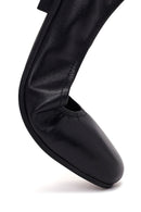 Woman Black Leather Ballet Flat | Derimod Woman Black Leather Ballet Flat | Derimod