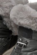 Geox Women's Gray D Spherica Active X2 Shearling Waterproof Leather Boots | Derimod Geox Women's Gray D Spherica Active X2 Shearling Waterproof Leather Boots | Derimod