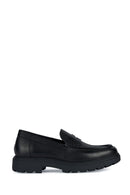 Geox Erkek Siyah Spherica Ec7 Deri Klasik Loafer | Derimod Geox Erkek Siyah Spherica Ec7 Deri Klasik Loafer | Derimod