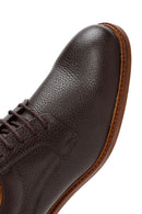 Men's Brown Laced Leather Classic Shoes | Derimod Men's Brown Laced Leather Classic Shoes | Derimod