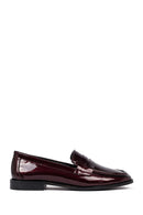 Woman Burgundy Leather Classic Loafer | Derimod Woman Burgundy Leather Classic Loafer | Derimod