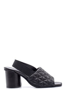 Women's Leather Thick Heeled Sandals | Derimod Women's Leather Thick Heeled Sandals | Derimod