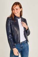 Stop Kadın Deri Ceket | Derimod Stop Kadın Deri Ceket | Derimod