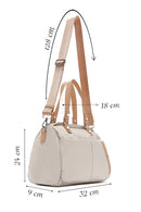 Woman Cream Long Strap Shoulder Bag | Derimod Woman Cream Long Strap Shoulder Bag | Derimod