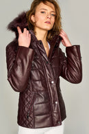 Blanch Kadın Deri Ceket | Derimod Blanch Kadın Deri Ceket | Derimod