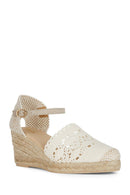 Geox Women's Mink Gelsa Ankle Strap Wedge Heel Espadrille | Derimod Geox Women's Mink Gelsa Ankle Strap Wedge Heel Espadrille | Derimod