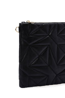 Women's Black Quilted Portfolio Bag | Derimod Women's Black Quilted Portfolio Bag | Derimod