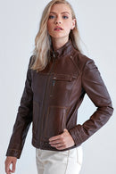 Zoey Kadın Deri Ceket | Derimod Zoey Kadın Deri Ceket | Derimod