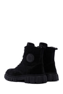 Men's Black Zippered Suede Leather Casual Boots | Derimod Men's Black Zippered Suede Leather Casual Boots | Derimod