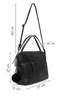 Women's Black Long Strap Shoulder Bag | Derimod Women's Black Long Strap Shoulder Bag | Derimod