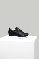 Dolgu Topuklu Kadın Deri Spor Ayakkabı | Derimod Dolgu Topuklu Kadın Deri Spor Ayakkabı | Derimod