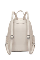 Women's Cream Printed Backpack | Derimod Women's Cream Printed Backpack | Derimod