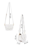 Women's White Long Strap Mini Shoulder Bag | Derimod Women's White Long Strap Mini Shoulder Bag | Derimod