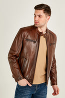 Alanzo Erkek Deri Ceket | Derimod Alanzo Erkek Deri Ceket | Derimod