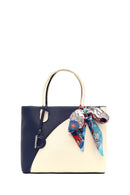 Women's Navy Blue Long Strap Accessorized Shoulder Bag | Derimod Women's Navy Blue Long Strap Accessorized Shoulder Bag | Derimod