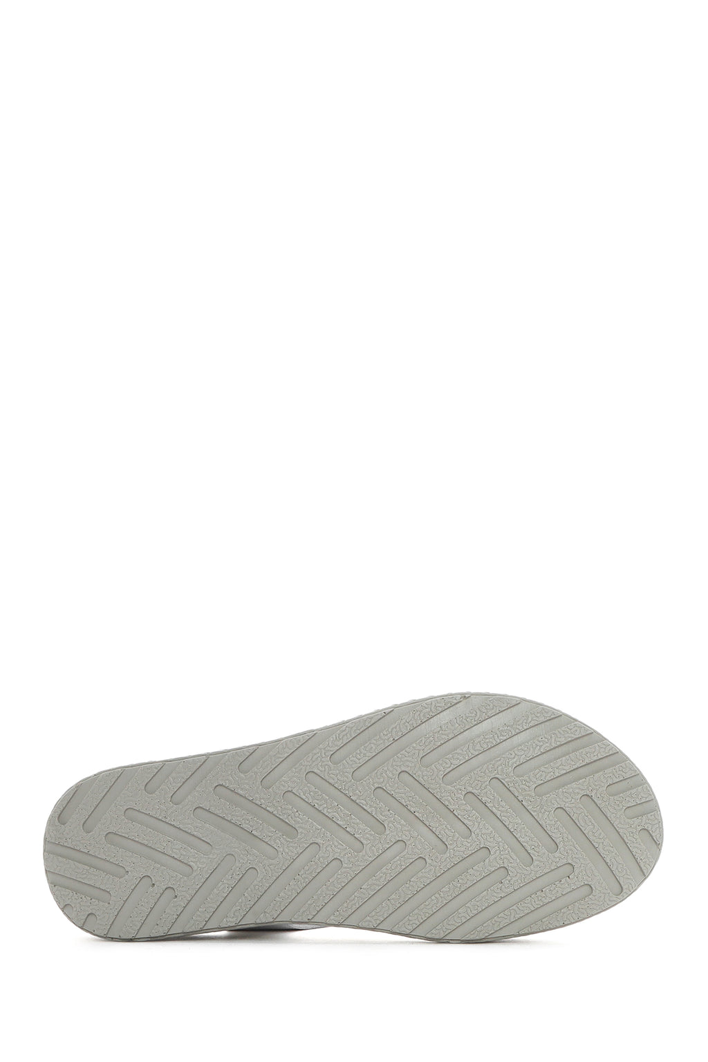 Kadın Beyaz Bantlı Deri Comfort Sandalet