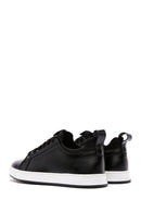 Men's Black Lace-up Leather Sneaker | Derimod Men's Black Lace-up Leather Sneaker | Derimod