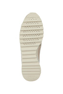 Geox Women's Beige Tabelya Leather Thick Heeled Lace-up Sneaker | Derimod Geox Women's Beige Tabelya Leather Thick Heeled Lace-up Sneaker | Derimod
