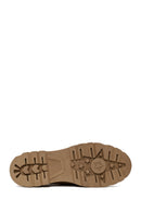 Woman Camel Lace-Up Suede Leather Masculine Shoes | Derimod Woman Camel Lace-Up Suede Leather Masculine Shoes | Derimod