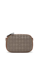 Women's Mink Long Strap Printed Crossbody Bag | Derimod Women's Mink Long Strap Printed Crossbody Bag | Derimod