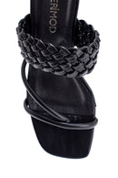 Women's Black Heeled Slippers | Derimod Women's Black Heeled Slippers | Derimod