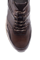 Erkek Kroko Detaylı Deri Sneaker | Derimod Erkek Kroko Detaylı Deri Sneaker | Derimod