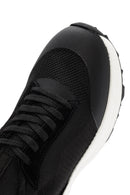 Derimod Zero Erkek Siyah Bağcıklı Kalın Tabanlı Kumaş Sneaker | Derimod Derimod Zero Erkek Siyah Bağcıklı Kalın Tabanlı Kumaş Sneaker | Derimod