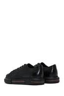 Men's Black Leather Thick Soled Sneaker | Derimod Men's Black Leather Thick Soled Sneaker | Derimod