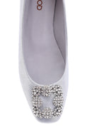 Women's Leather Stone Ballerinas | Derimod Women's Leather Stone Ballerinas | Derimod