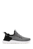 Derimod Zero Men's Gray Lace-Up Thick Soled Fabric Sneaker | Derimod Derimod Zero Men's Gray Lace-Up Thick Soled Fabric Sneaker | Derimod