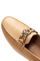 Kadın Bej Deri Loafer | Derimod Kadın Bej Deri Loafer | Derimod