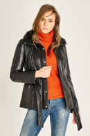 Garcia Kadın Deri Ceket | Derimod Garcia Kadın Deri Ceket | Derimod