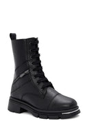 Women's Black Zippered Boots | Derimod Women's Black Zippered Boots | Derimod