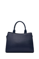 Woman Navy Long-Strap Classic Shoulder Bag | Derimod Woman Navy Long-Strap Classic Shoulder Bag | Derimod
