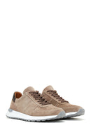 Erkek Vizon Süet Deri Sneaker | Derimod Erkek Vizon Süet Deri Sneaker | Derimod