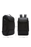 D-Pack Unisex Black Technological Fabric Backpack | Derimod D-Pack Unisex Black Technological Fabric Backpack | Derimod