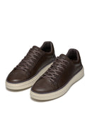 Geox Men's Brown Zackerty Lace-Up Leather Casual Shoes | Derimod Geox Men's Brown Zackerty Lace-Up Leather Casual Shoes | Derimod