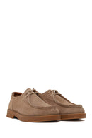 Male Beige Lace-Up Thick-Soled Suede Casual Shoes | Derimod Male Beige Lace-Up Thick-Soled Suede Casual Shoes | Derimod