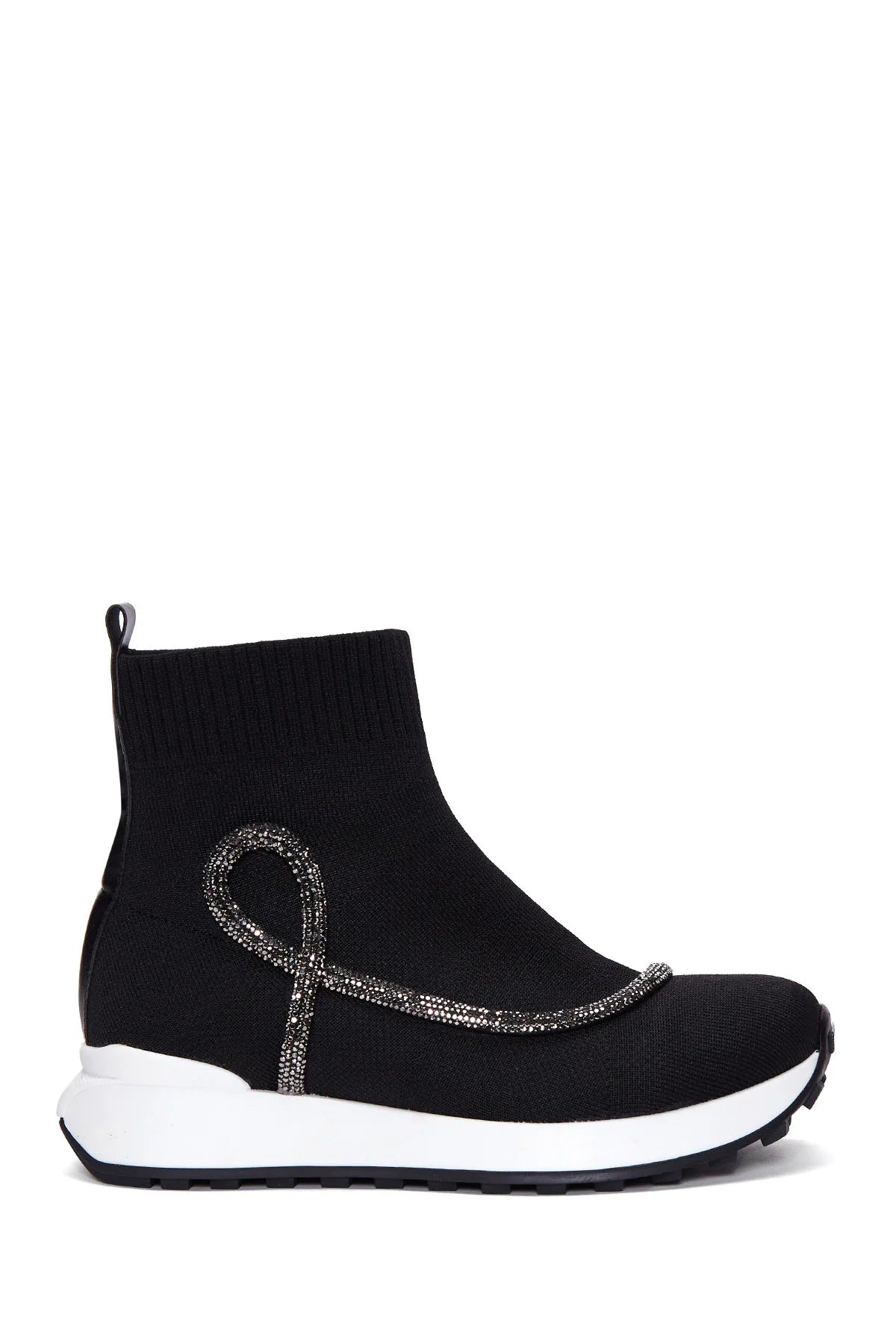 Kadın Siyah Taşlı Bilekli Sneaker 23WFE13536F | Derimod