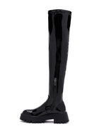 Women's Black Laptop Thick Soled Zippered Casual Boots | Derimod Women's Black Laptop Thick Soled Zippered Casual Boots | Derimod