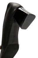 Kadın Siyah Kalın Kısa Topuklu Deri Ayakkabı | Derimod Kadın Siyah Kalın Kısa Topuklu Deri Ayakkabı | Derimod