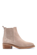 Women's Suede Leather Heeled Boots | Derimod Women's Suede Leather Heeled Boots | Derimod